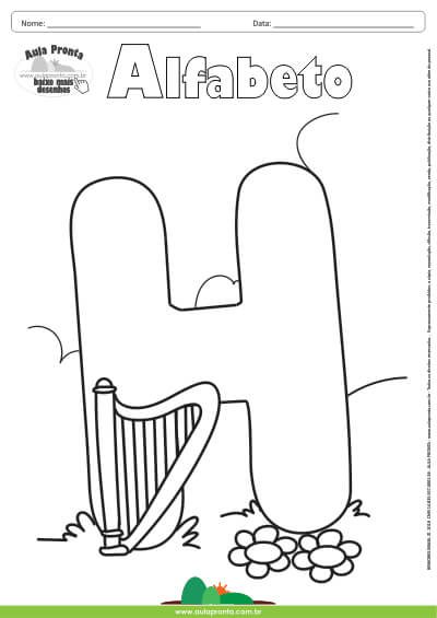 Desenho Para Colorir Da Letra H Desenhos Para Colorir Desenhos Para