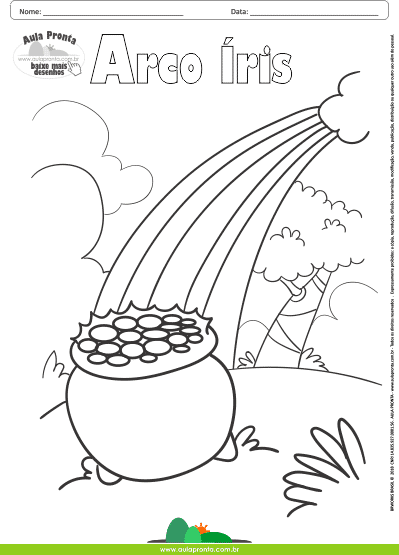 Desenhos para Colorir - Arco Íris