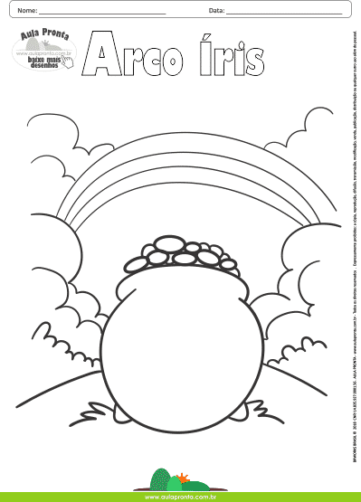 Desenhos para Colorir - Arco Íris