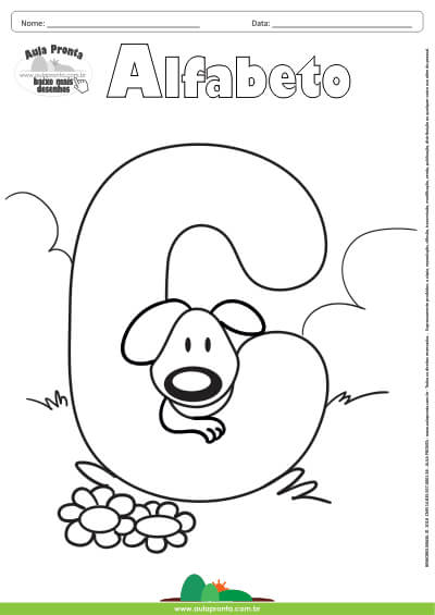 20 Desenhos da Letra C para Colorir e Imprimir - Online Cursos