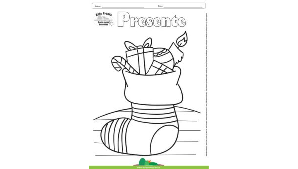 Desenho para Colorir – Fantasia - Presente