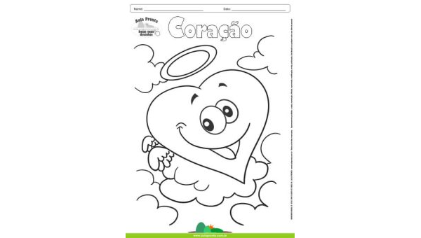 Desenhos para Colorir – Coração