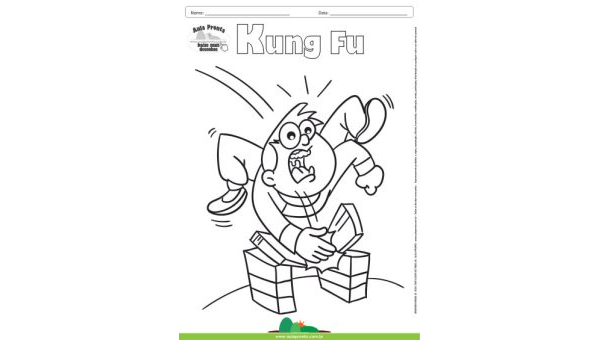 Desenho para Colorir – Kung Fu
