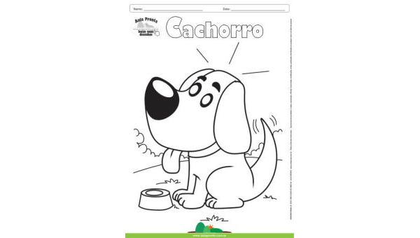 Desenho para Colorir – Animais - Cachorro