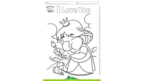 Desenhos para Colorir – I Love You