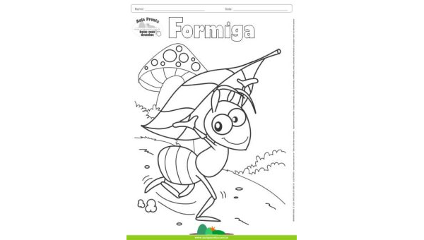 Desenhos para Colorir - Formiga