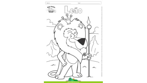 Desenhos para Colorir – Leão