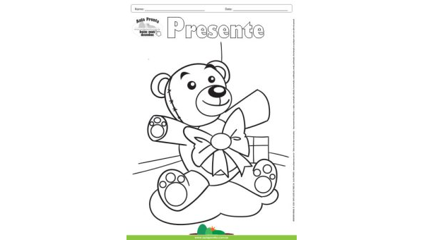 Desenho para Colorir – Fantasia - Presente