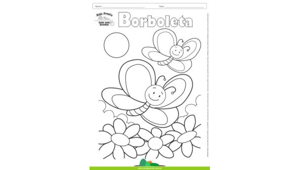 Desenhos para Colorir - Borboletas