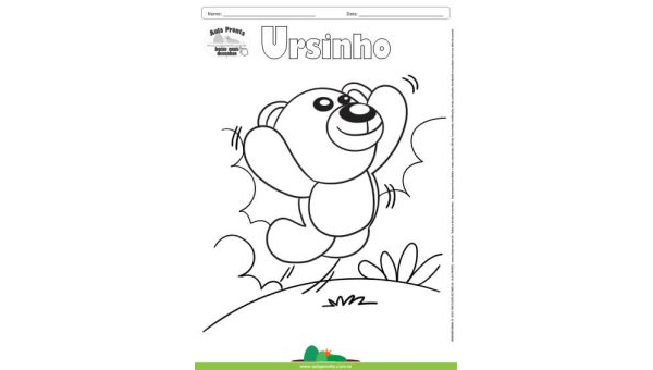 Desenho para Colorir – Fantasia - Ursinho