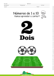 Números de 1 a 10 - folha 2