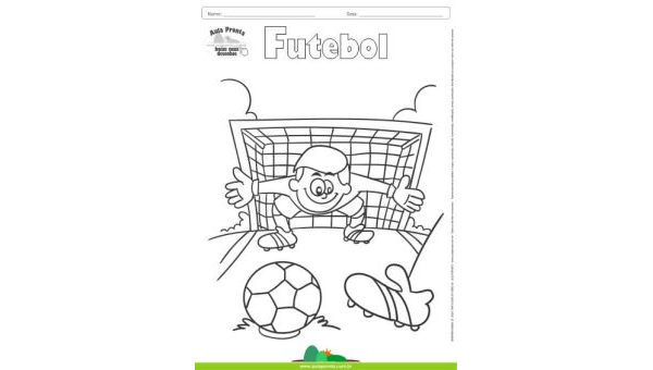 Desenho para Colorir – Futebol