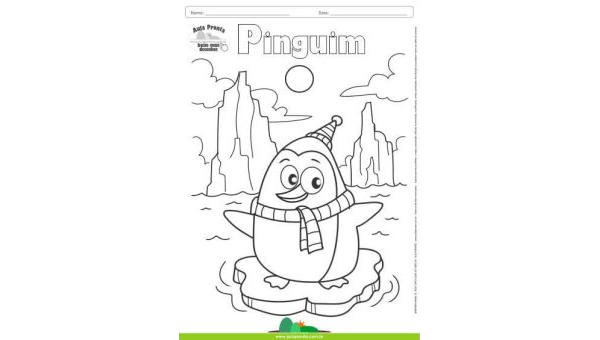 Desenhos para Colorir – Pinguim