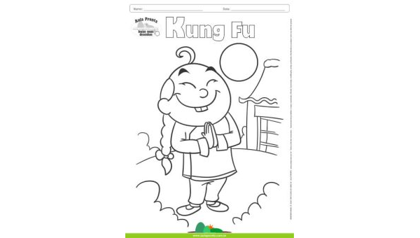 Desenho para Colorir – Kung Fu