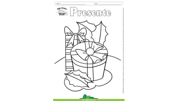 Desenho para Colorir – Fantasia - Presente
