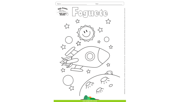 Desenhos para Colorir – Foguete