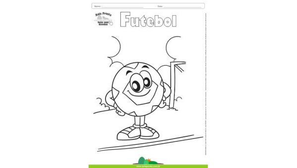 Desenho para Colorir – Futebol