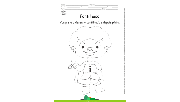 Desenho para Colorir – Pontilhado – Príncipe