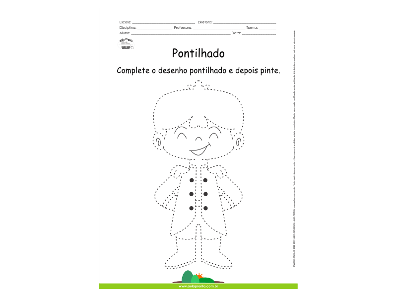 Desenho para Colorir – Pontilhado – Príncipe