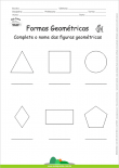 Formas Geométricas - Complete os Nomes