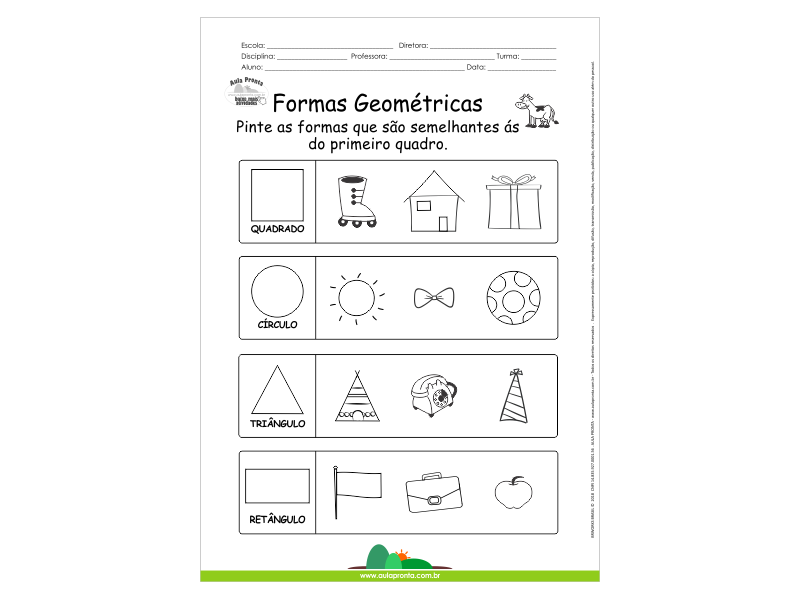 Formas Geométricas - Semelhanças