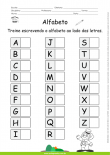Alfabeto - Treine as letras