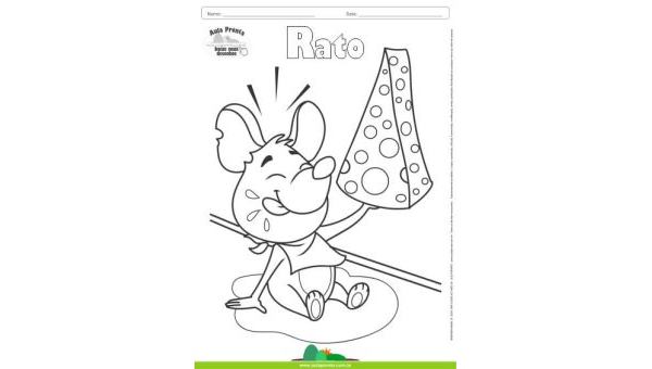 Desenhos para Colorir – Rato