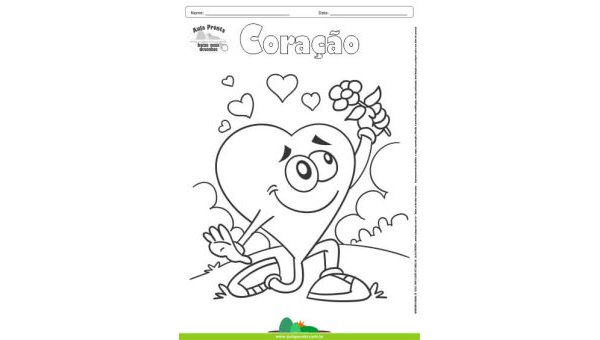 Desenhos para Colorir – Coração