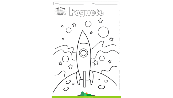 Desenhos para Colorir – Foguete