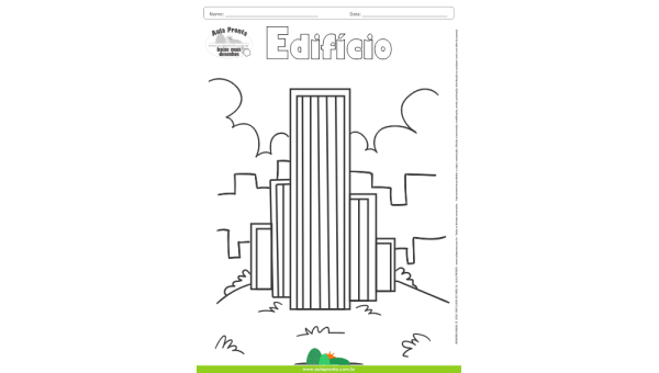 Desenhos para Colorir – Edifício