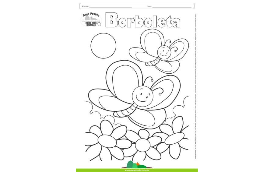 Desenhos para Colorir - Borboletas