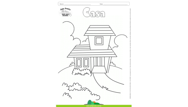 Desenhos para Colorir – Casa