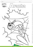 Desenho para Colorir – Animais - Aranha