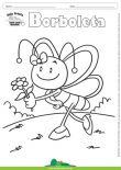 Desenho para Colorir – Animais - Borboleta