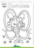 Desenho para Colorir – Animais - Borboleta