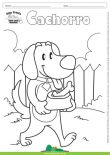 Desenho para Colorir – Animais - Cachorro