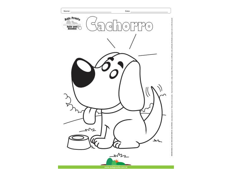 Desenhos de Cachorro para Colorir