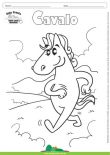 Desenho para Colorir – Animais - Cavalo