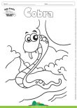 Desenho para Colorir – Animais - Cobra