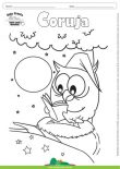 Desenho para Colorir – Animais - Coruja