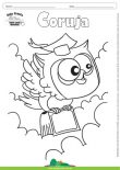 Desenho para Colorir – Animais - Coruja