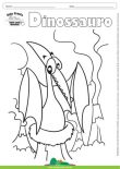 Desenho para Colorir – Animais - Dinossauro