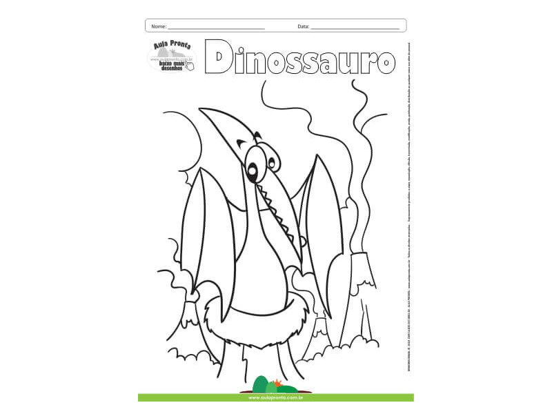 Desenho para Colorir – Animais - Dinossauro