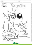 Desenho para Colorir – Animais - Esquilo