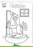 Desenho para Colorir – Animais - Galinha
