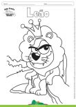 Desenho para Colorir – Animais - Leão