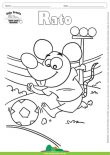 Desenho para Colorir – Animais - Rato