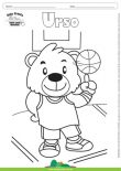 Desenho para Colorir – Animais - Urso