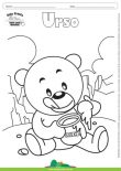 Desenho para Colorir – Animais - Urso