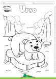 Desenho para Colorir – Animais - Urso